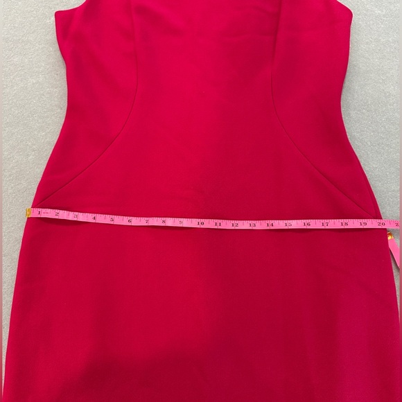 Elie Tahari Cailyn Pink Sheath Sleeveless Dress Size 14 - Picture 7 of 14